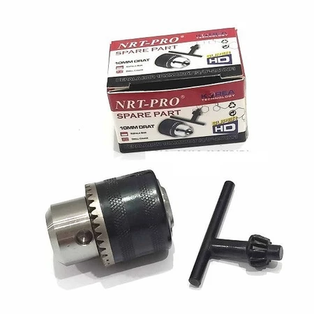 KEPALA BOR / KEPALA MESIN BOR "NRTPRO" [10/13MM] DRAT/SOCK